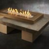 brown gas fire pit