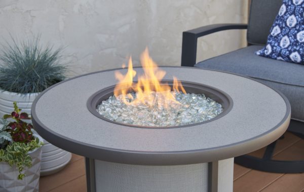 Stonefire Gray Gas Fire Pit Table